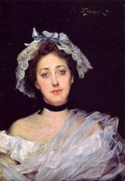  dama Pintura - Una dama inglesa Julius LeBlanc Stewart